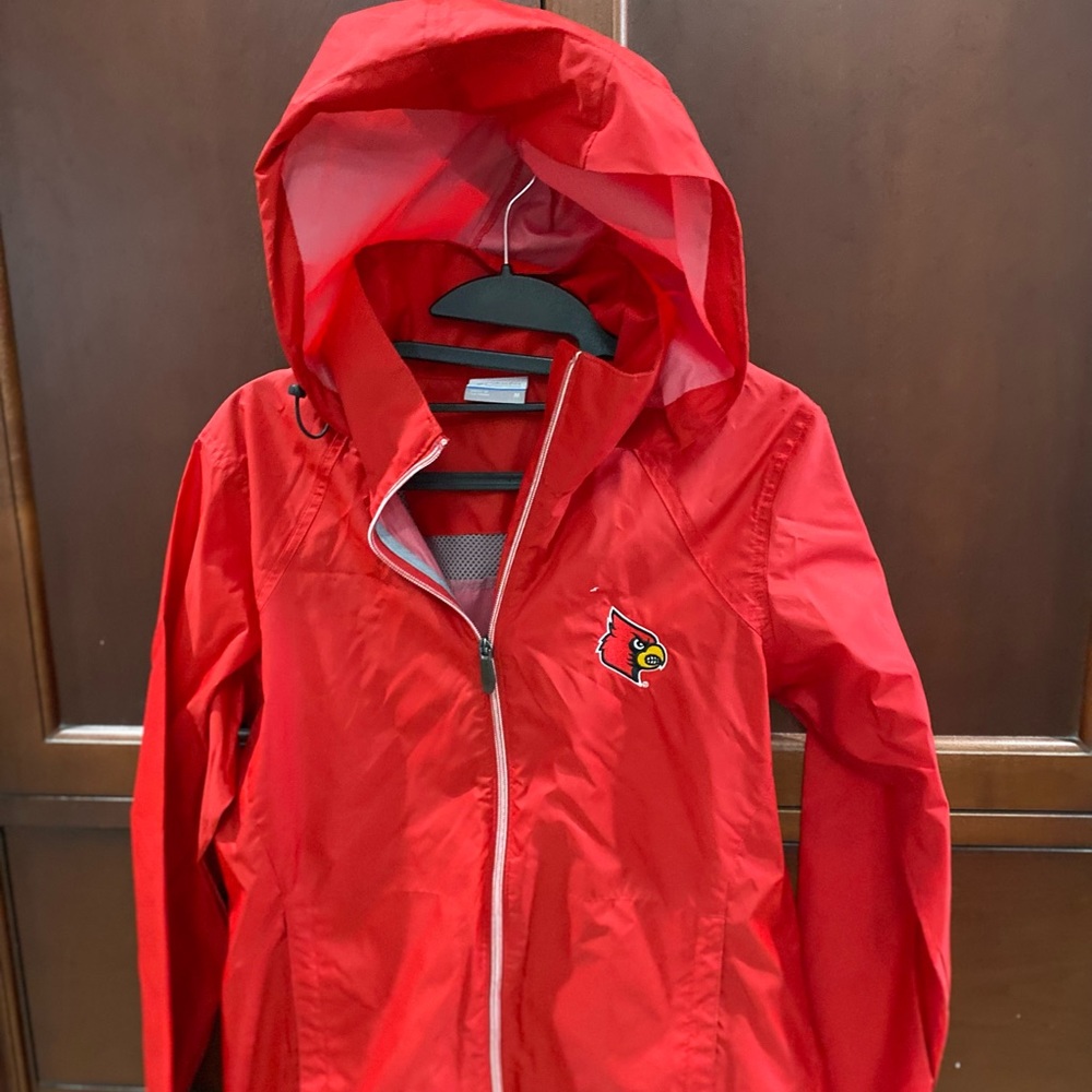 Columbia U of L raincoat.